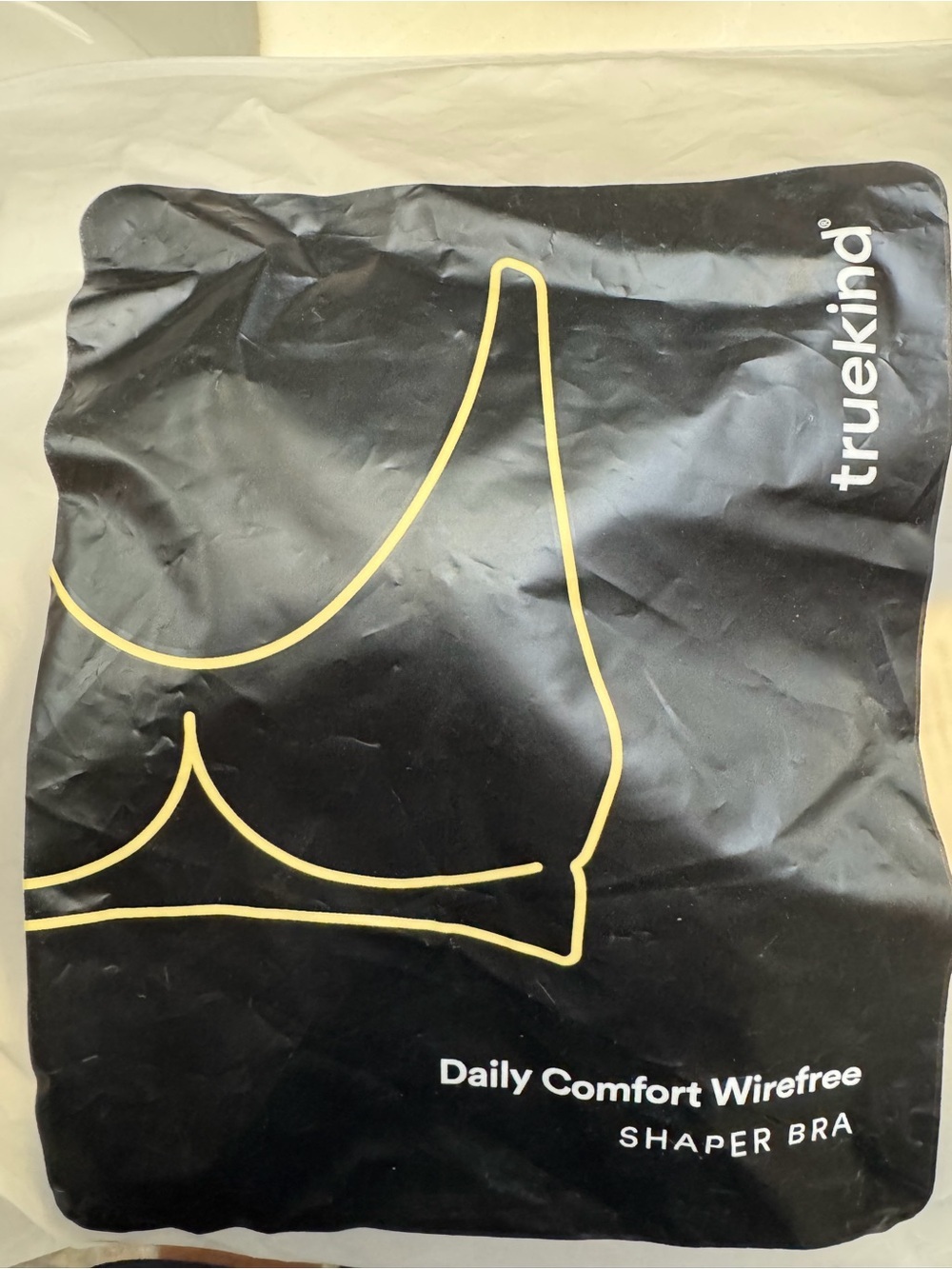 Daily Comfort Wirefree Shaper Bra - Black size 3XL